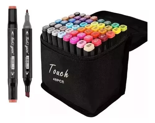 Miniatura 1 de Kit De Marcadores Doble Punta Set X 48u